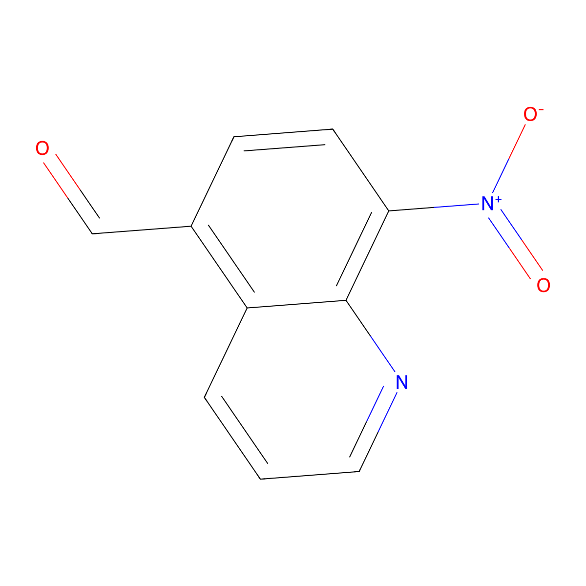 8-Nitroquinoline-5-carbaldehyde molecular structure, CAS 1312139-17-5