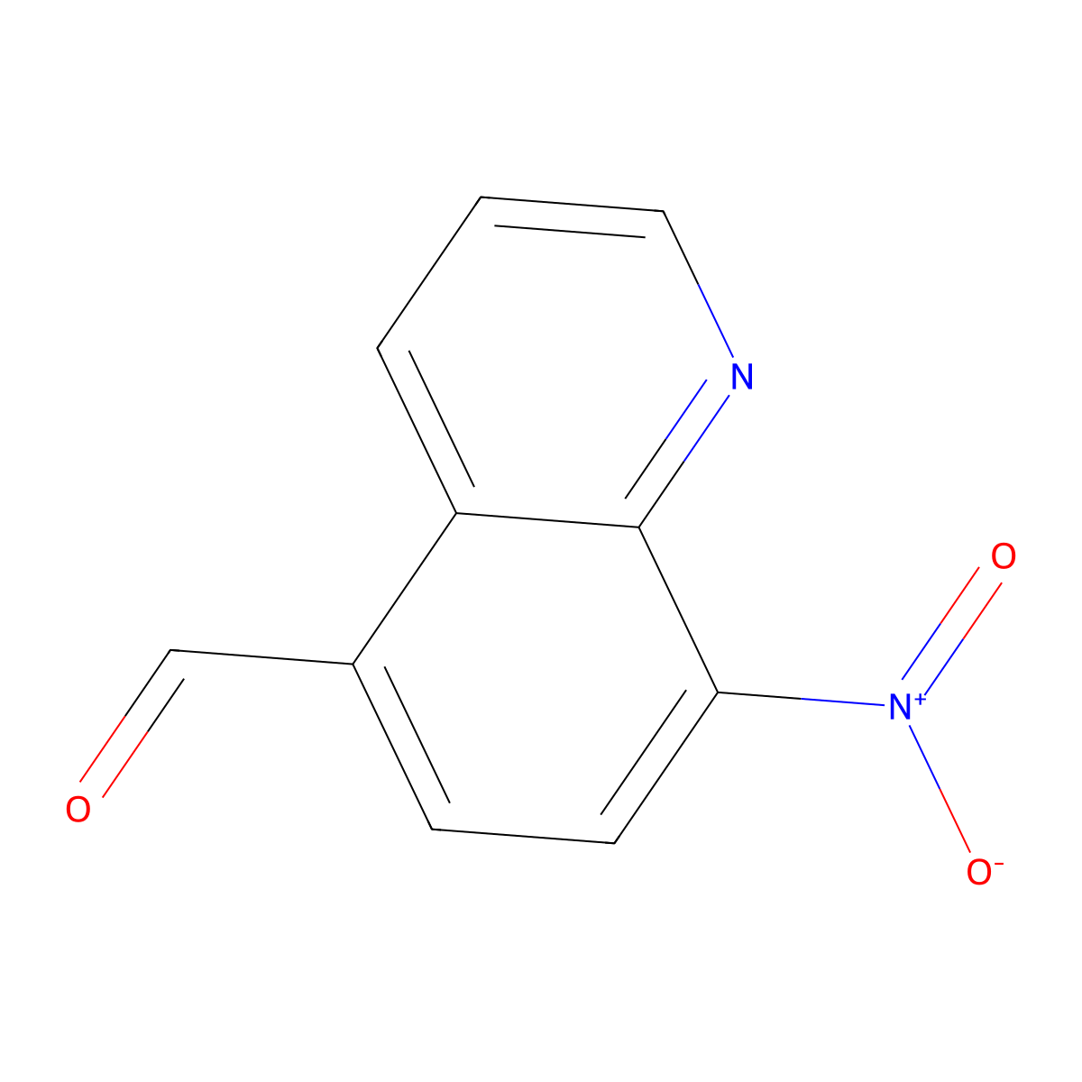 8-Nitroquinoline-5-carbaldehyde molecular structure, CAS 1312139-17-5