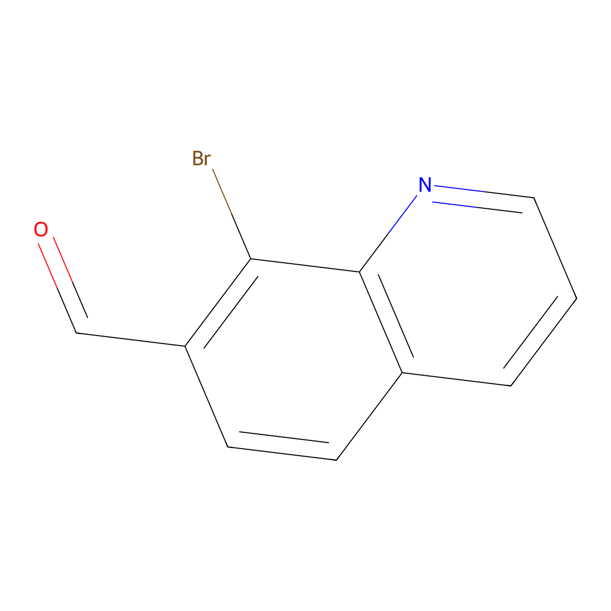 8-Bromoquinoline-7-carbaldehyde molecular structure, CAS 1312139-20-0
