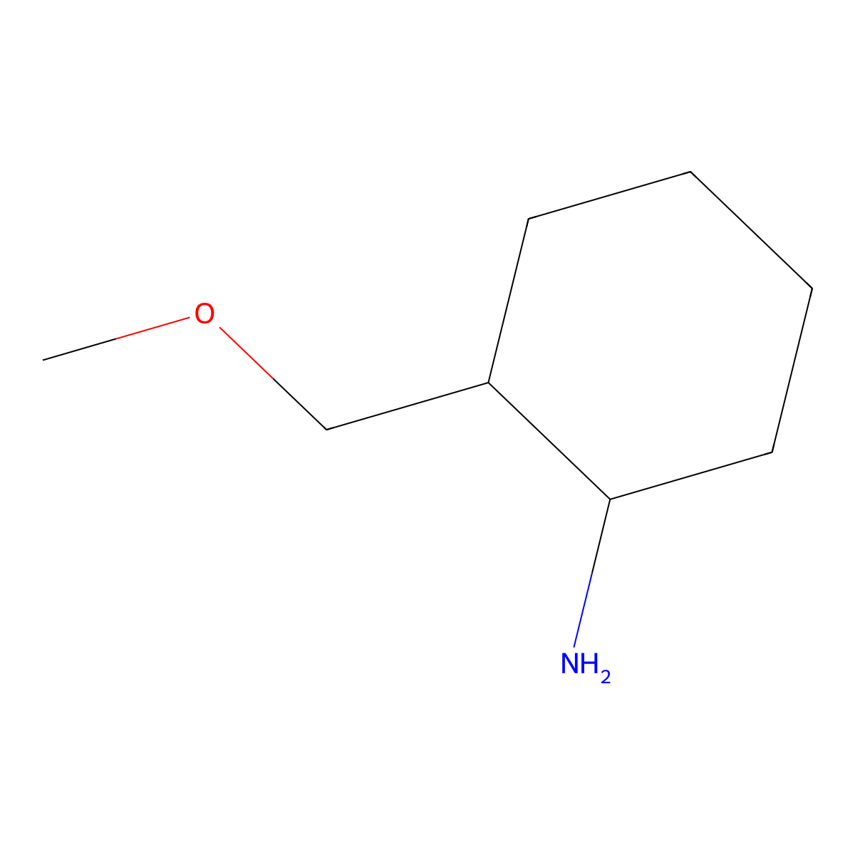 2-(Methoxymethyl)cyclohexan-1-amine molecular structure, CAS 1312139-52-8