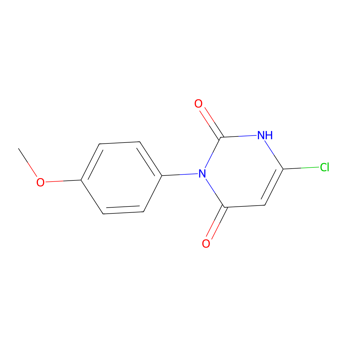 6-Chloro-3-(4-methoxyphenyl)pyrimidine-2,4(1H,3H)-dione molecular structure, CAS 1312139-60-8