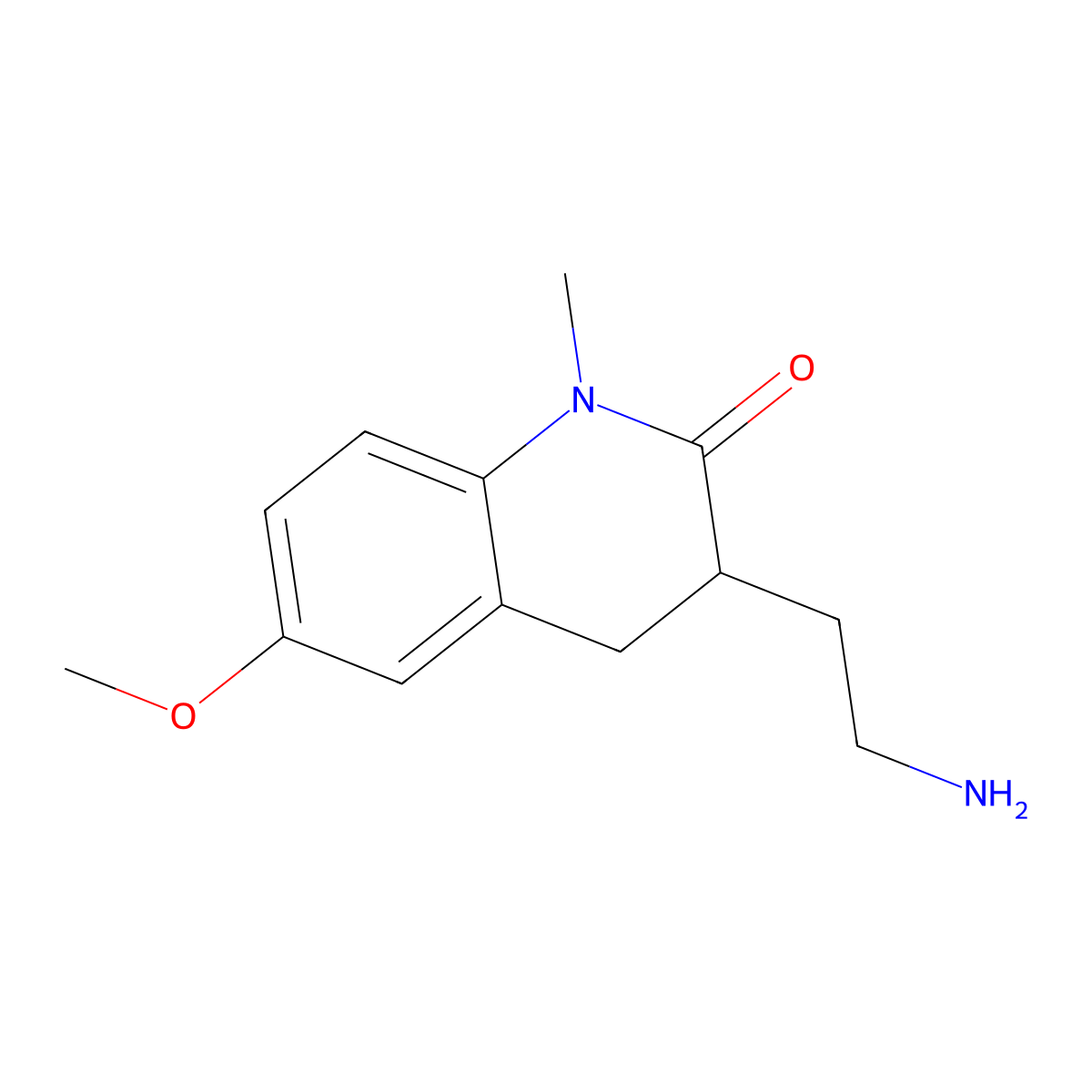 3-(2-Aminoethyl)-6-methoxy-1-methyl-3,4-dihydroquinolin-2(1H)-one molecular structure, CAS 1312139-69-7