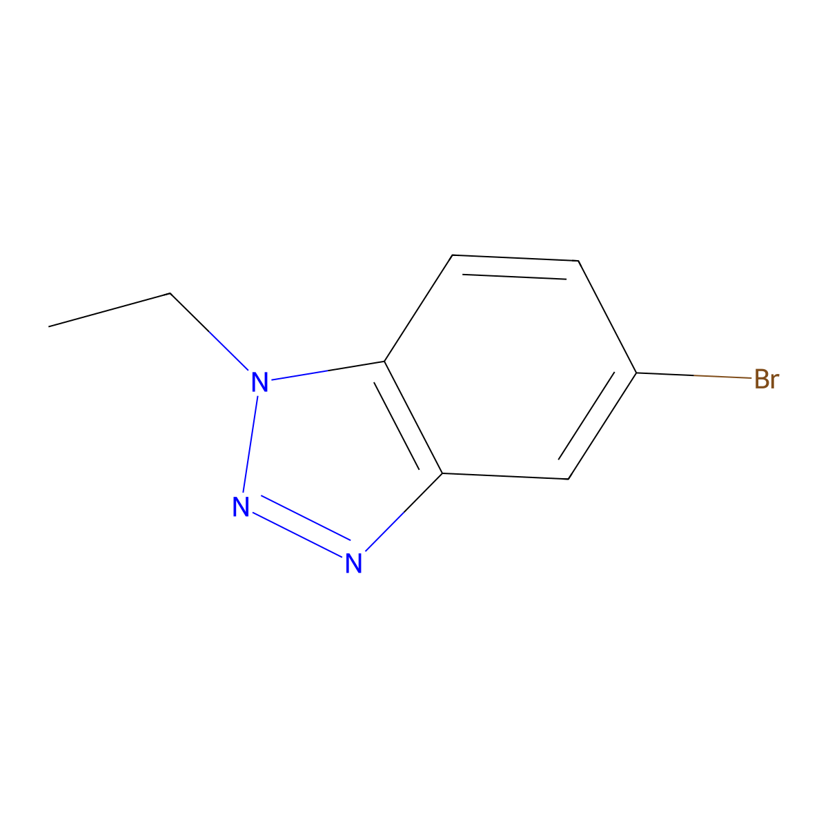 5-Bromo-1-ethyl-1H-benzo[d][1,2,3]triazole molecular structure, CAS 1312139-81-3