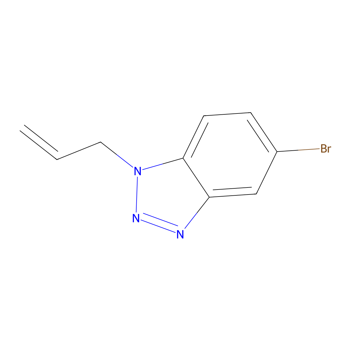 1-Allyl-5-bromo-1H-benzo[d][1,2,3]triazole molecular structure, CAS 1312140-57-0