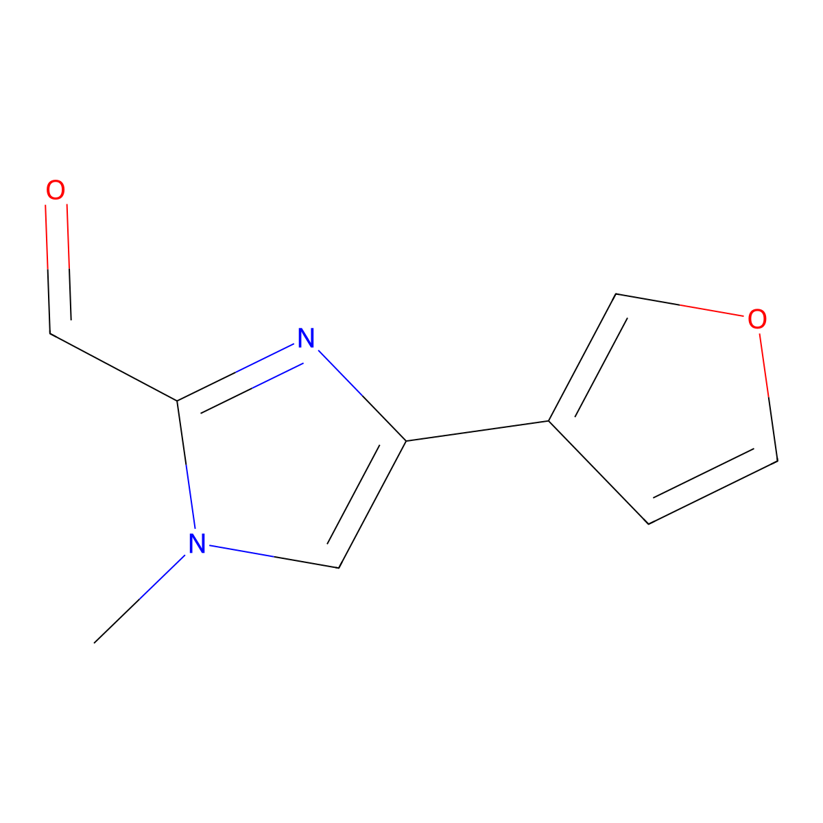 4-Furan-3-yl-1-methyl-1H-imidazole-2-carbaldehyde molecular structure, CAS 1312159-79-7