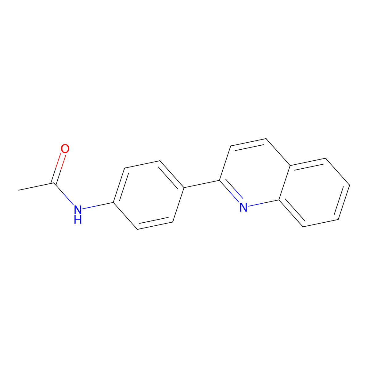 2-(4-Acetamido)phenylquinoline molecular structure, CAS 1312162-84-7