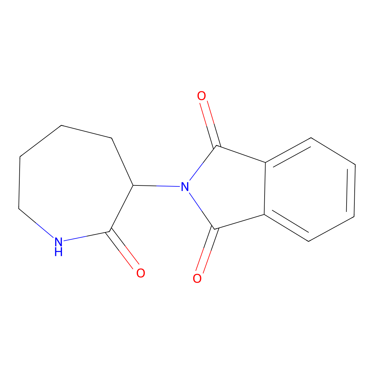 2-(2-Oxoazepan-3-yl)isoindole-1,3-dione molecular structure, CAS 13122-23-1