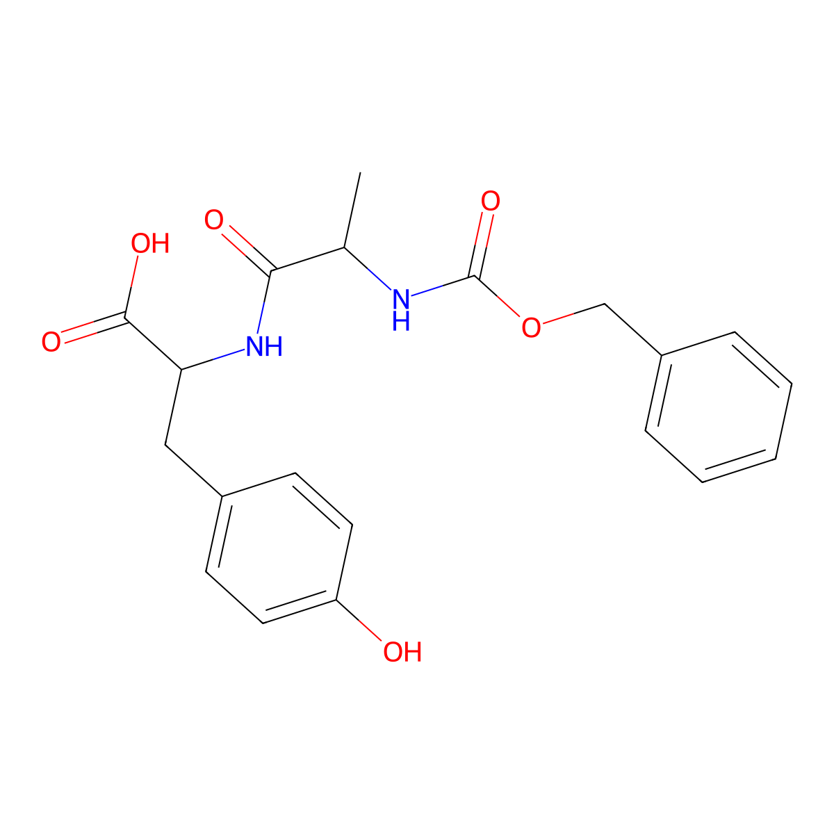 Z-Ala-Tyr-OH molecular structure, CAS 13122-97-9
