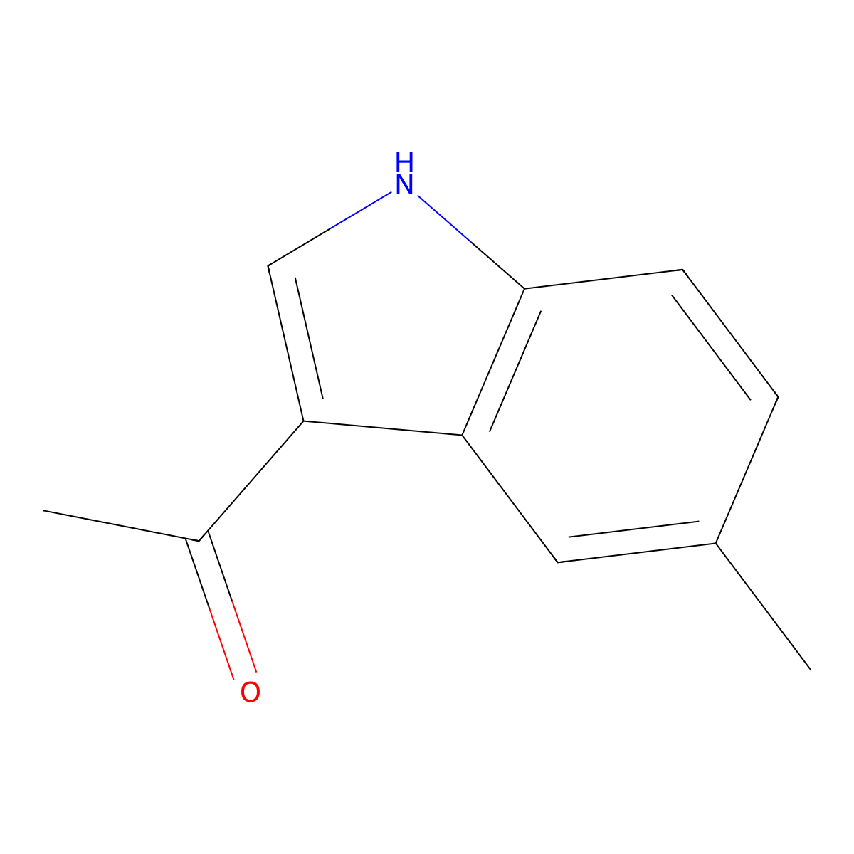1-(5-Methyl-1H-indol-3-yl)ethanone molecular structure, CAS 1312226-08-6