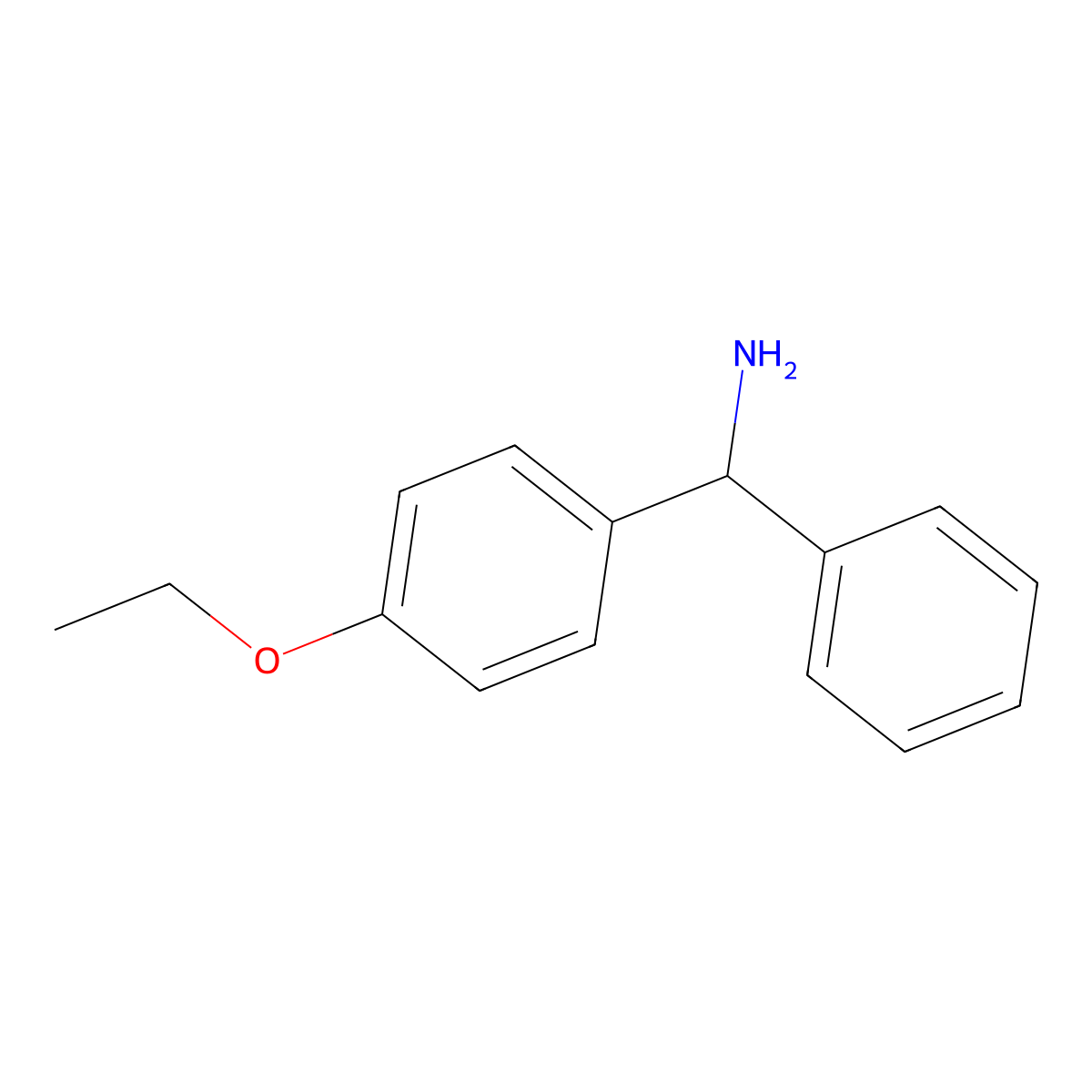 (4-Ethoxyphenyl)-phenylmethanamine molecular structure, CAS 131224-22-1