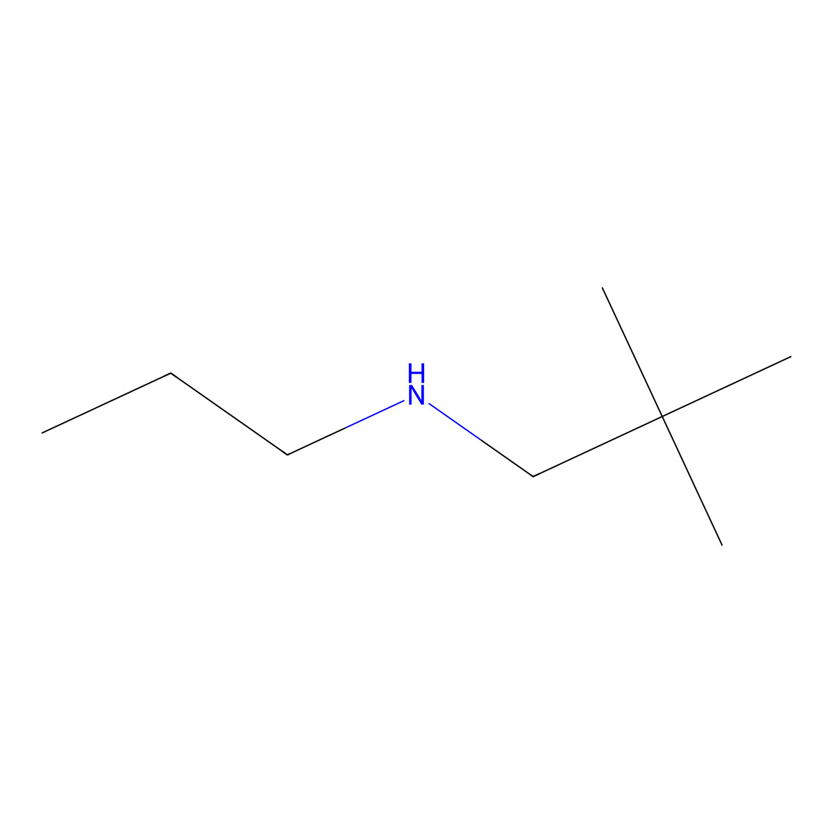 Propylneopentylamine molecular structure, CAS 131229-65-7