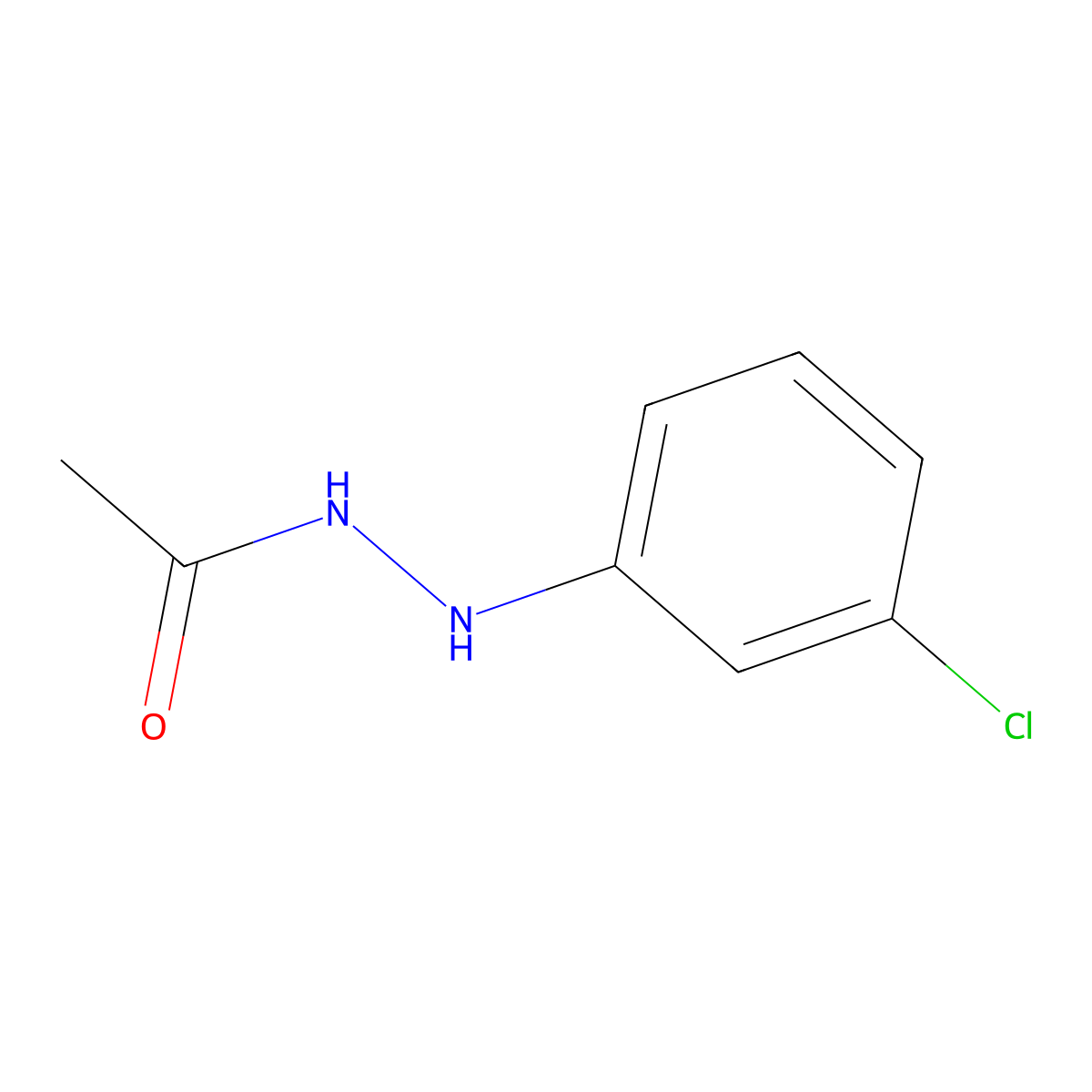 N'-(3-Chlorophenyl)acetohydrazide molecular structure, CAS 13123-97-2