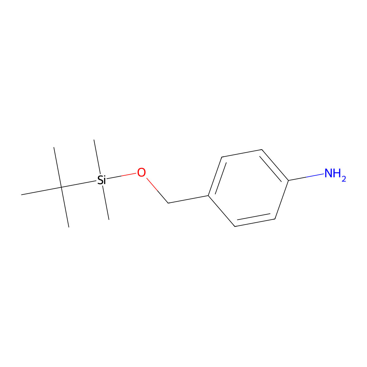 4-Aminobenzyloxy-tert-butyldimethylsilane molecular structure, CAS 131230-76-7
