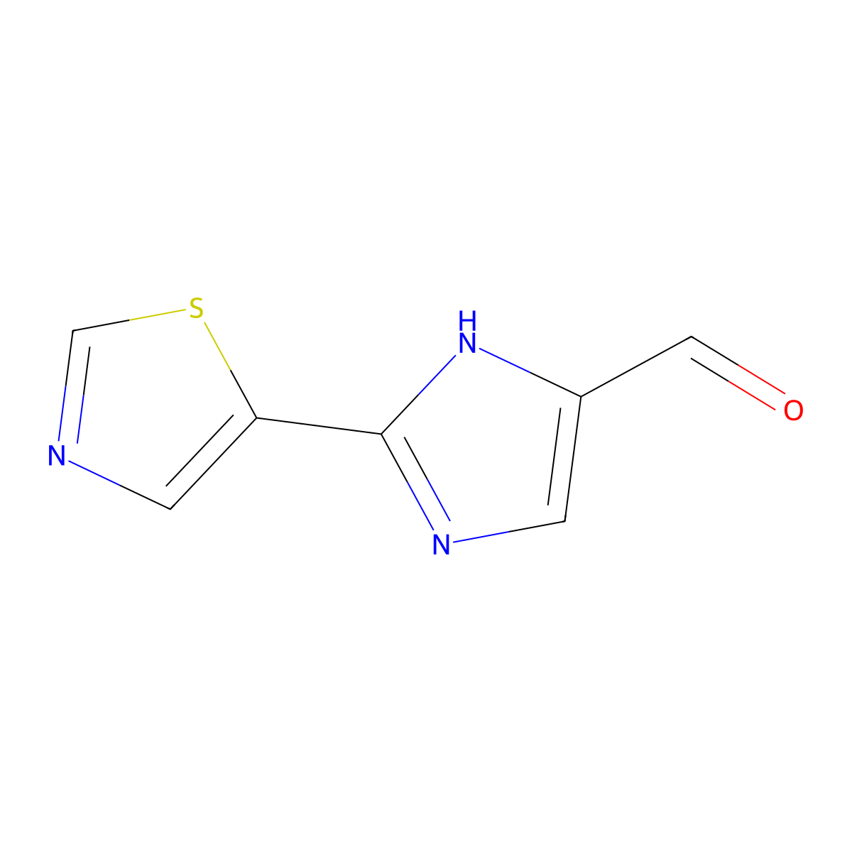 2-(5-Thiazolyl)imidazole-5-carbaldehyde molecular structure, CAS 1312325-04-4