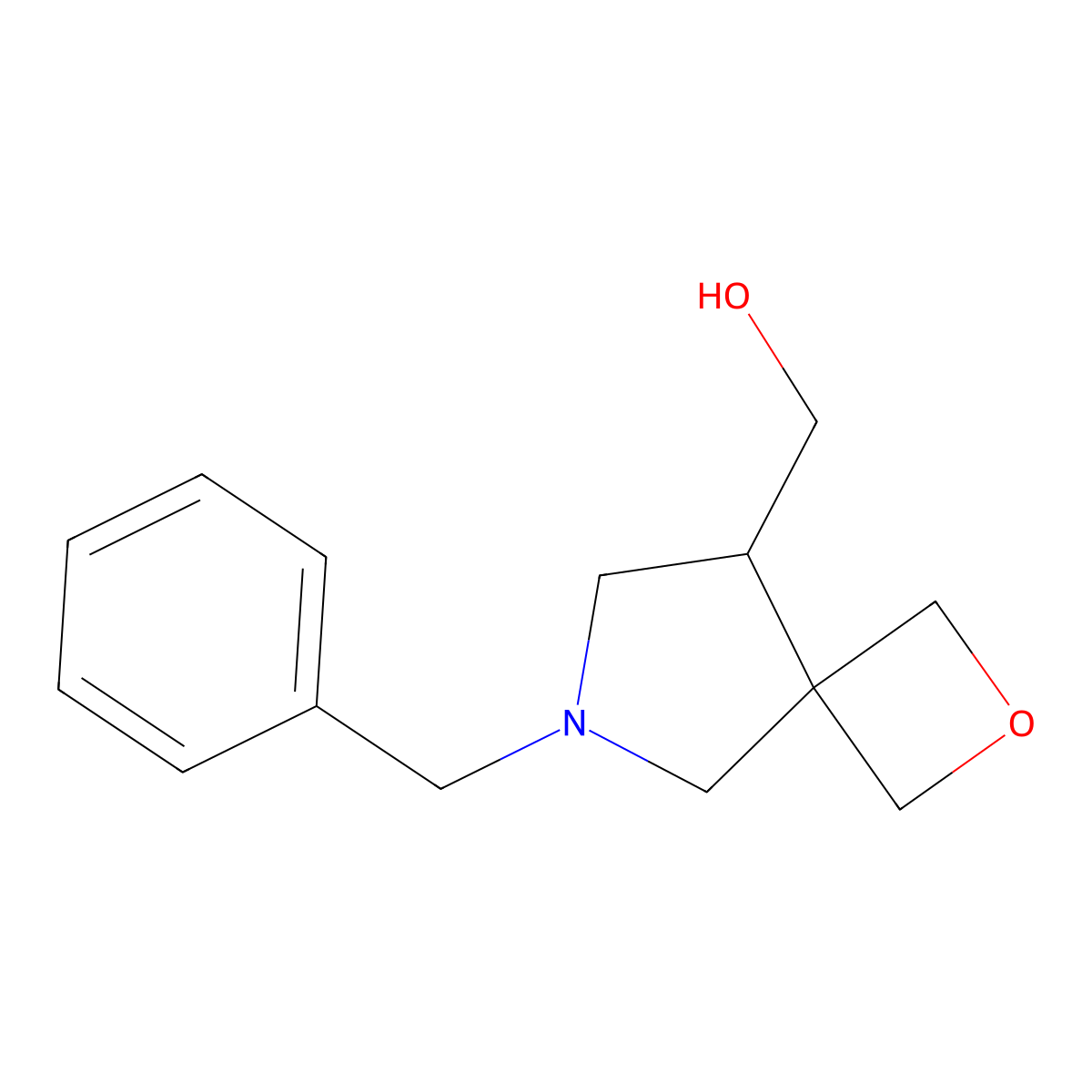 (6-Benzyl-2-oxa-6-azaspiro[3.4]octan-8-YL)methanol molecular structure, CAS 1312325-34-0