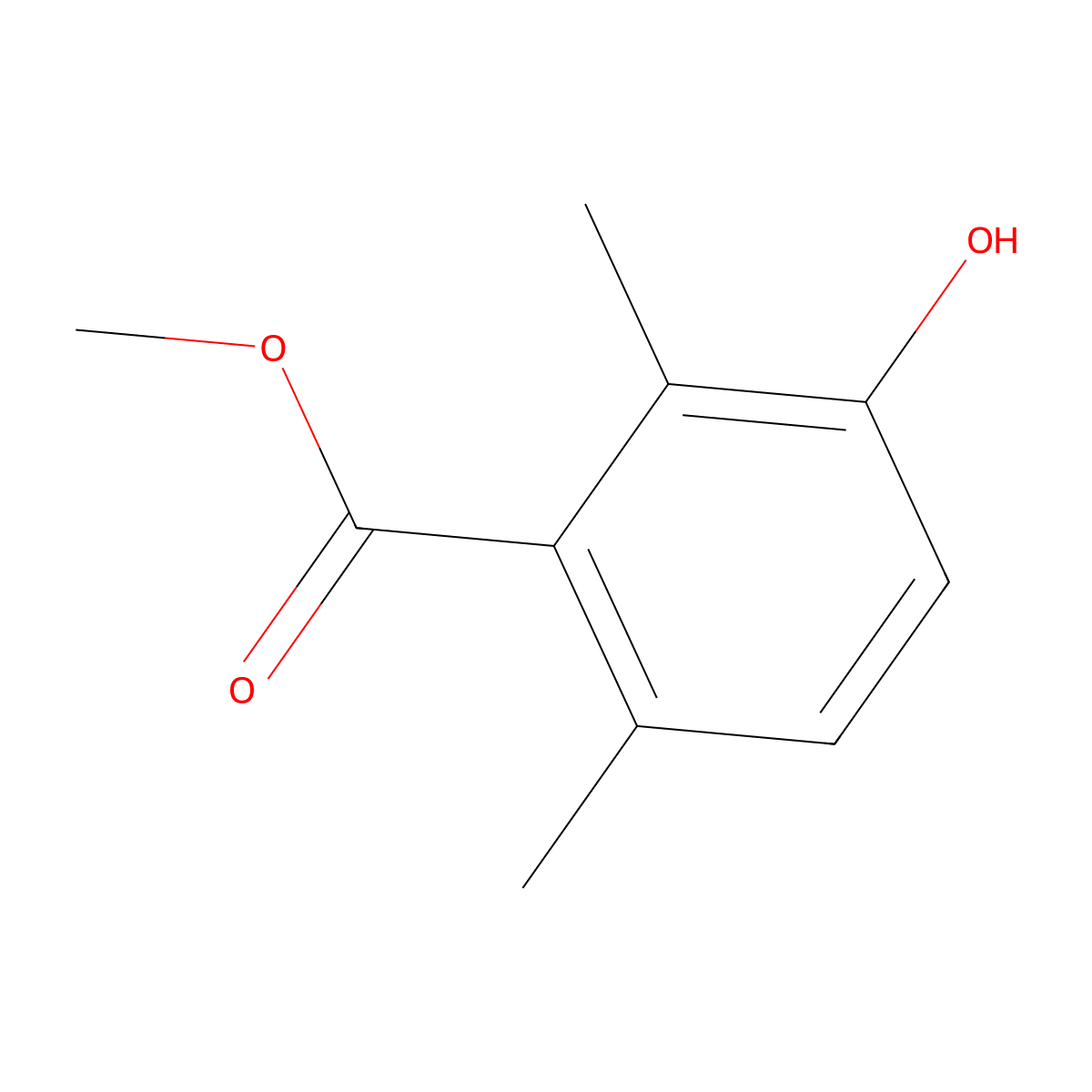 Methyl 3-hydroxy-2,6-dimethylbenzoate molecular structure, CAS 131236-69-6