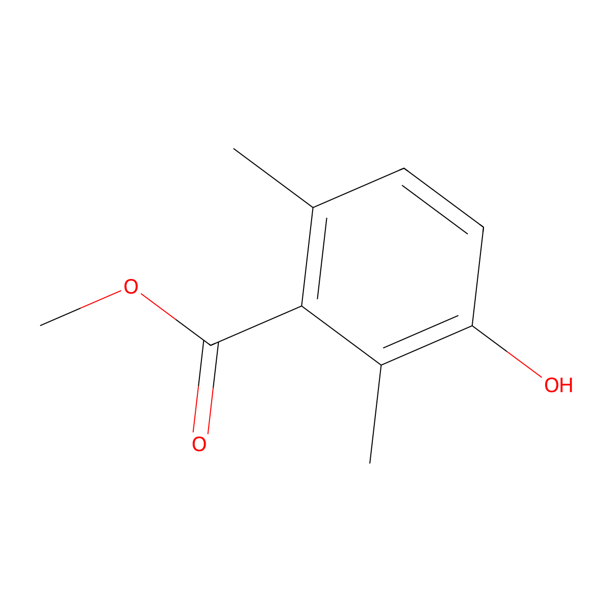 Methyl 3-hydroxy-2,6-dimethylbenzoate molecular structure, CAS 131236-69-6