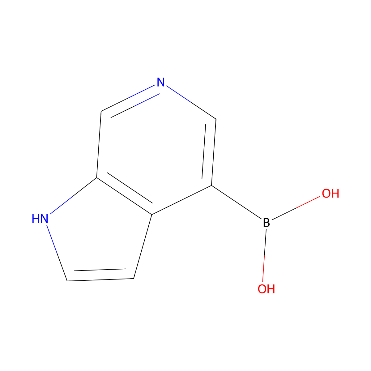 (1H-Pyrrolo[2,3-c]pyridin-4-yl)boronic acid molecular structure, CAS 1312368-90-3
