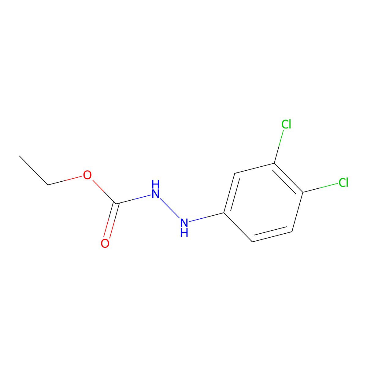 Ethyl 3-(3,4-Dichlorophenyl)carbazate molecular structure, CAS 13124-15-7