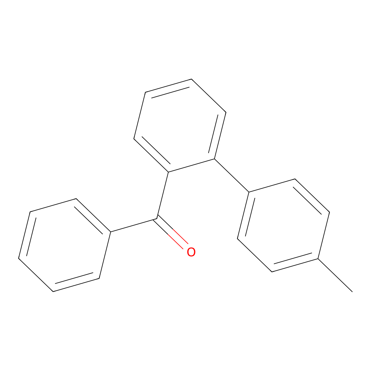 (4'-Methyl-[1,1'-biphenyl]-2-yl)(phenyl)methanone molecular structure, CAS 13124-61-3