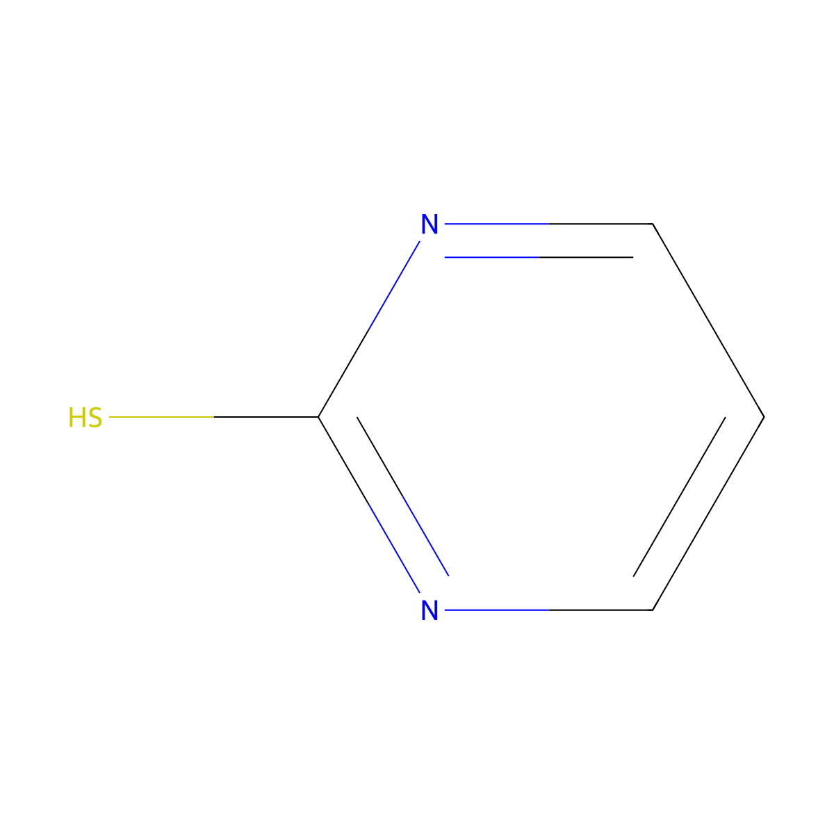 pyrimidine-2-thiol molecular structure, CAS 131242-36-9