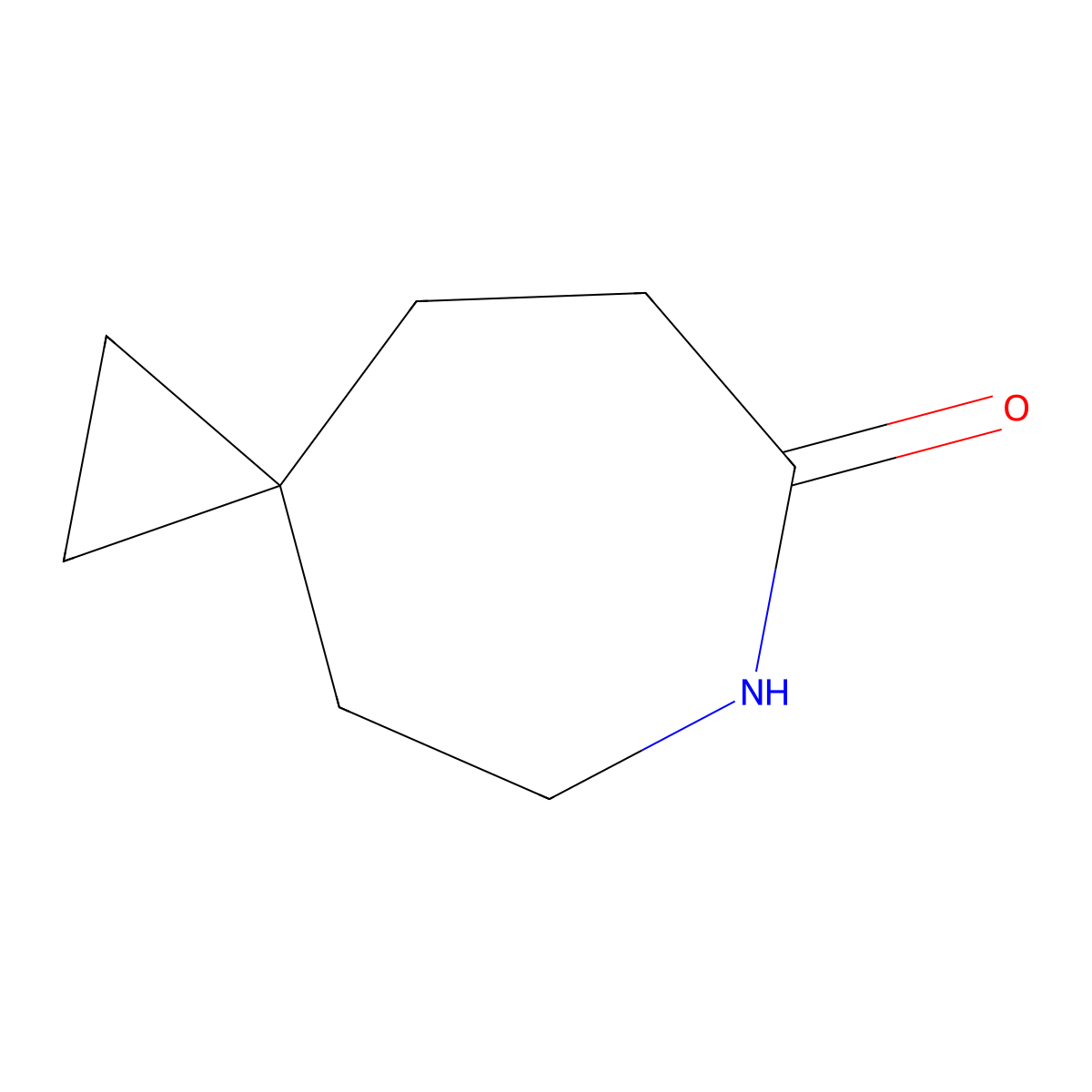 6-Azaspiro[2.6]nonan-7-one molecular structure, CAS 1312455-82-5