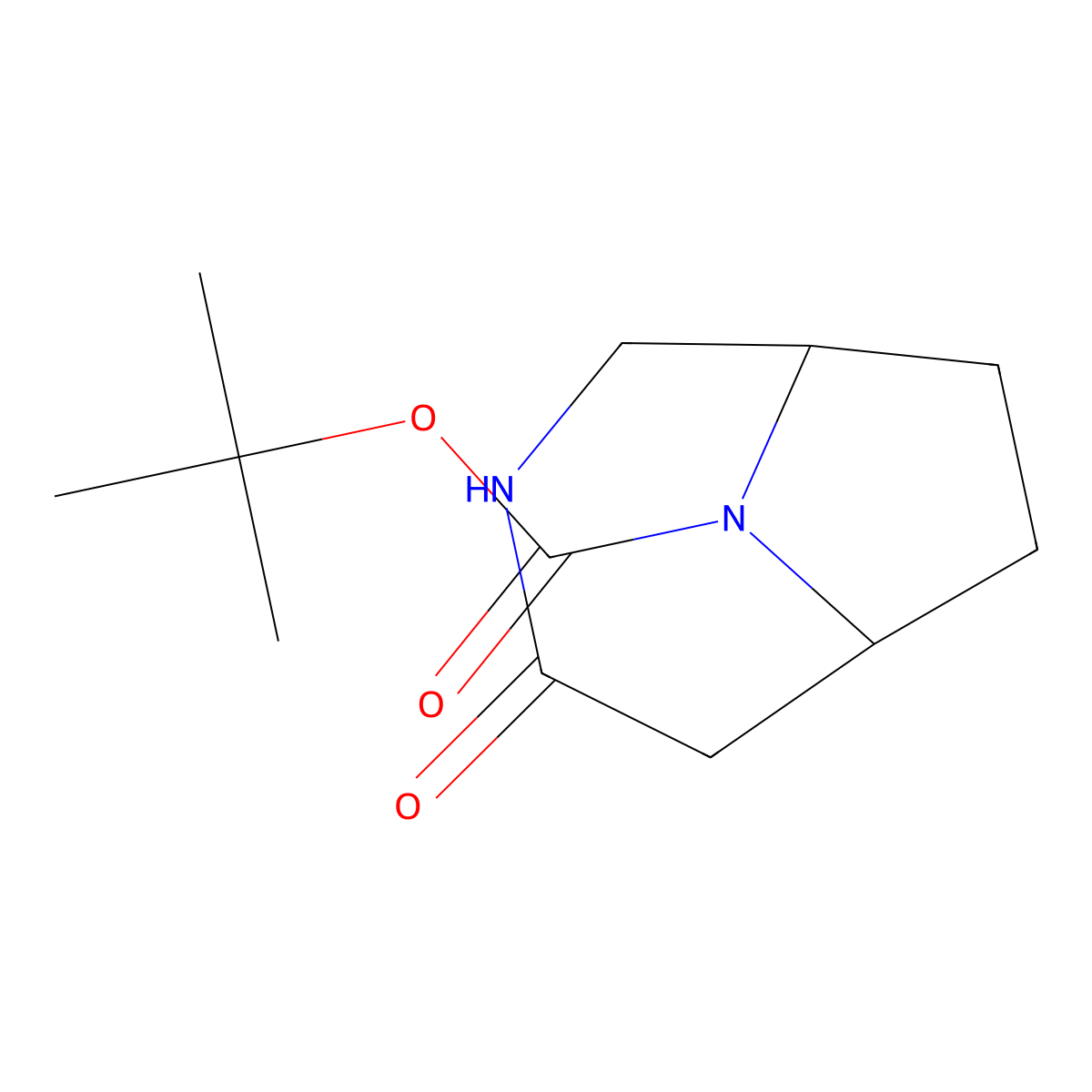 Tert-butyl 4-oxo-3,9-diazabicyclo(4.2.1)nonane-9-carboxylate molecular structure, CAS 1312456-05-5