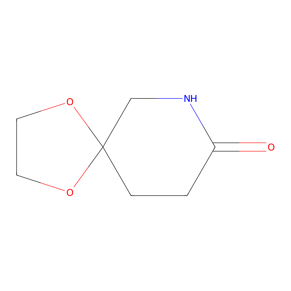 1,4-Dioxa-7-azaspiro[4.5]decan-8-one molecular structure, CAS 1312457-11-6