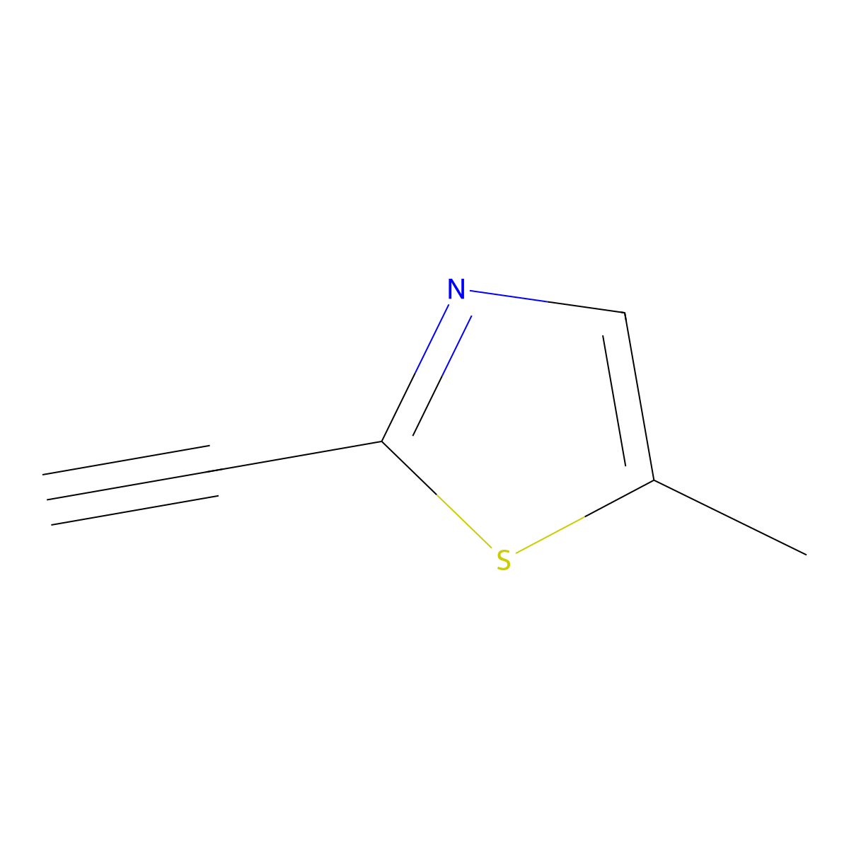 2-Ethynyl-5-methylthiazole molecular structure, CAS 1312457-17-2