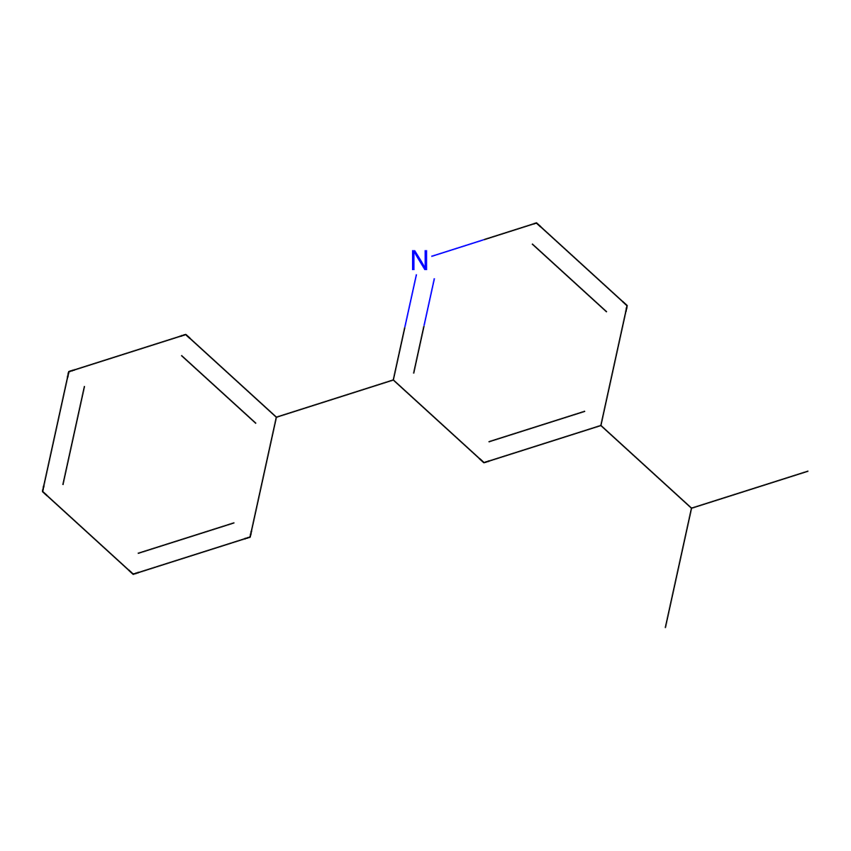 2-Phenyl-4-isopropylpyridine molecular structure, CAS 1312471-21-8