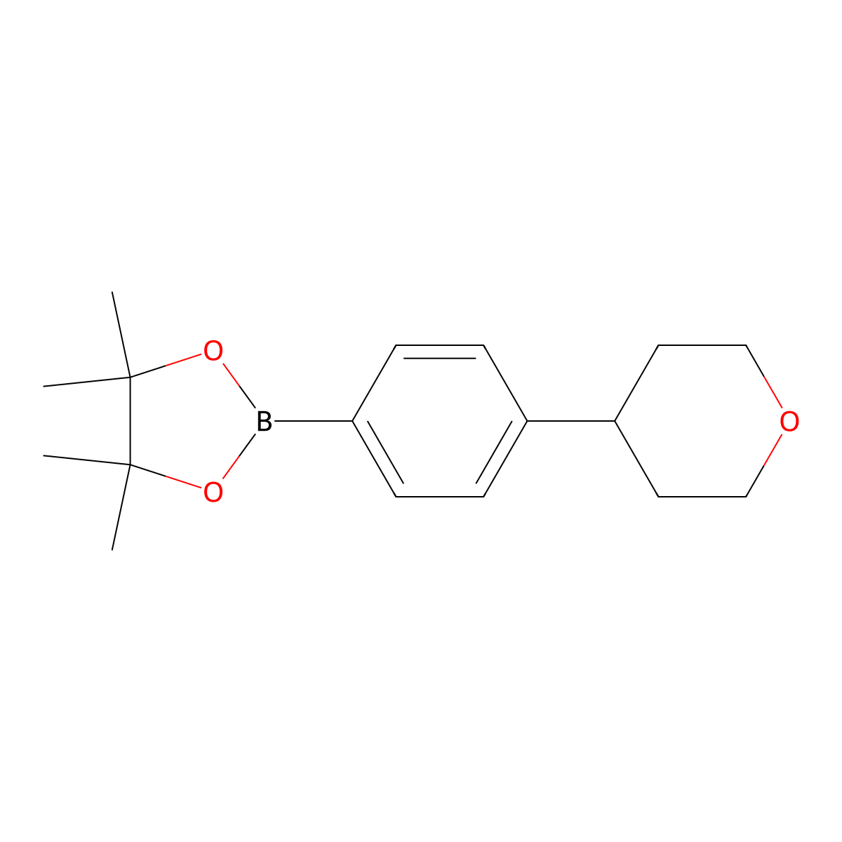 4-(4-Tetrahydropyranyl)phenylboronic Acid Pinacol Ester molecular structure, CAS 1312479-26-7