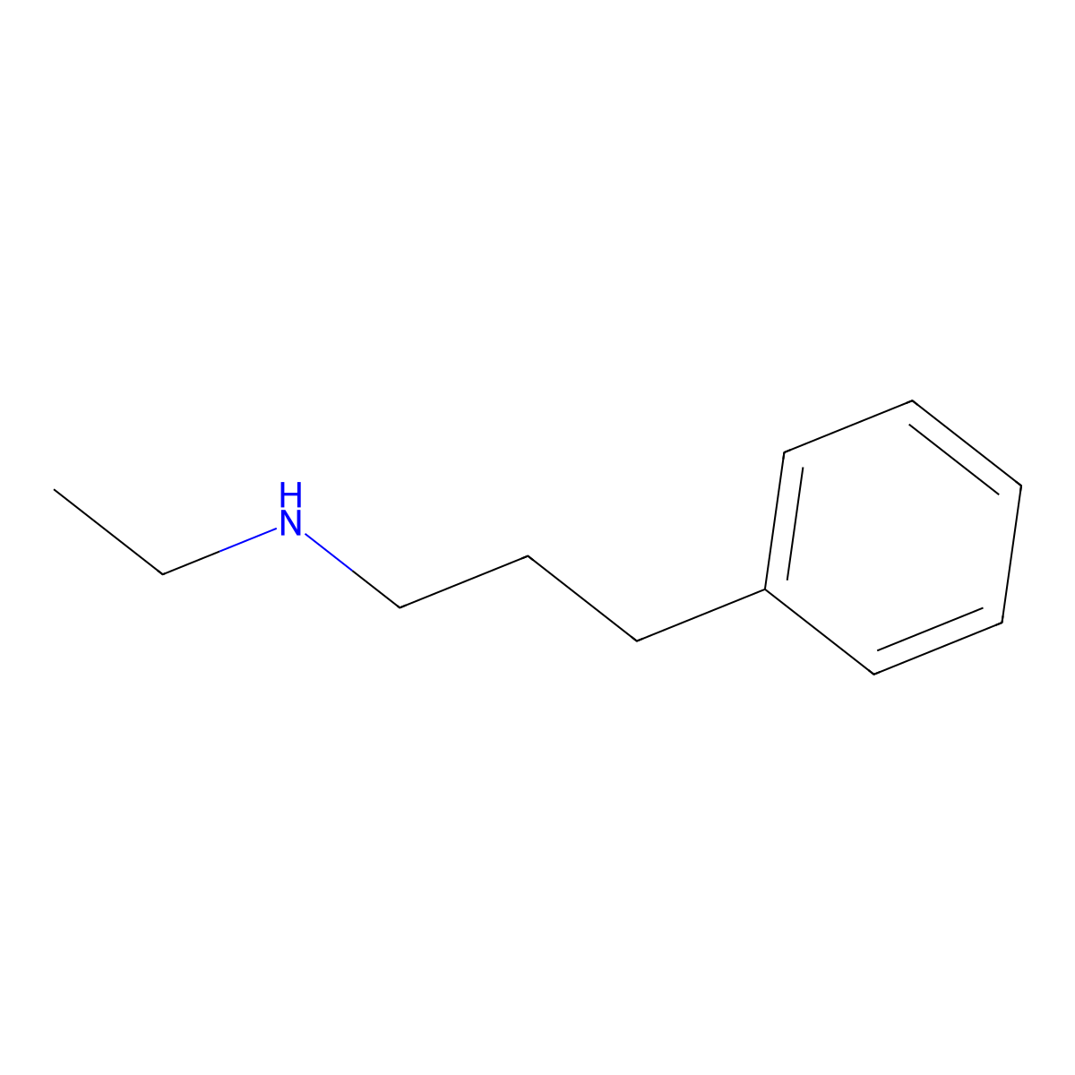 N-Ethyl-3-phenylpropylamine molecular structure, CAS 13125-62-7