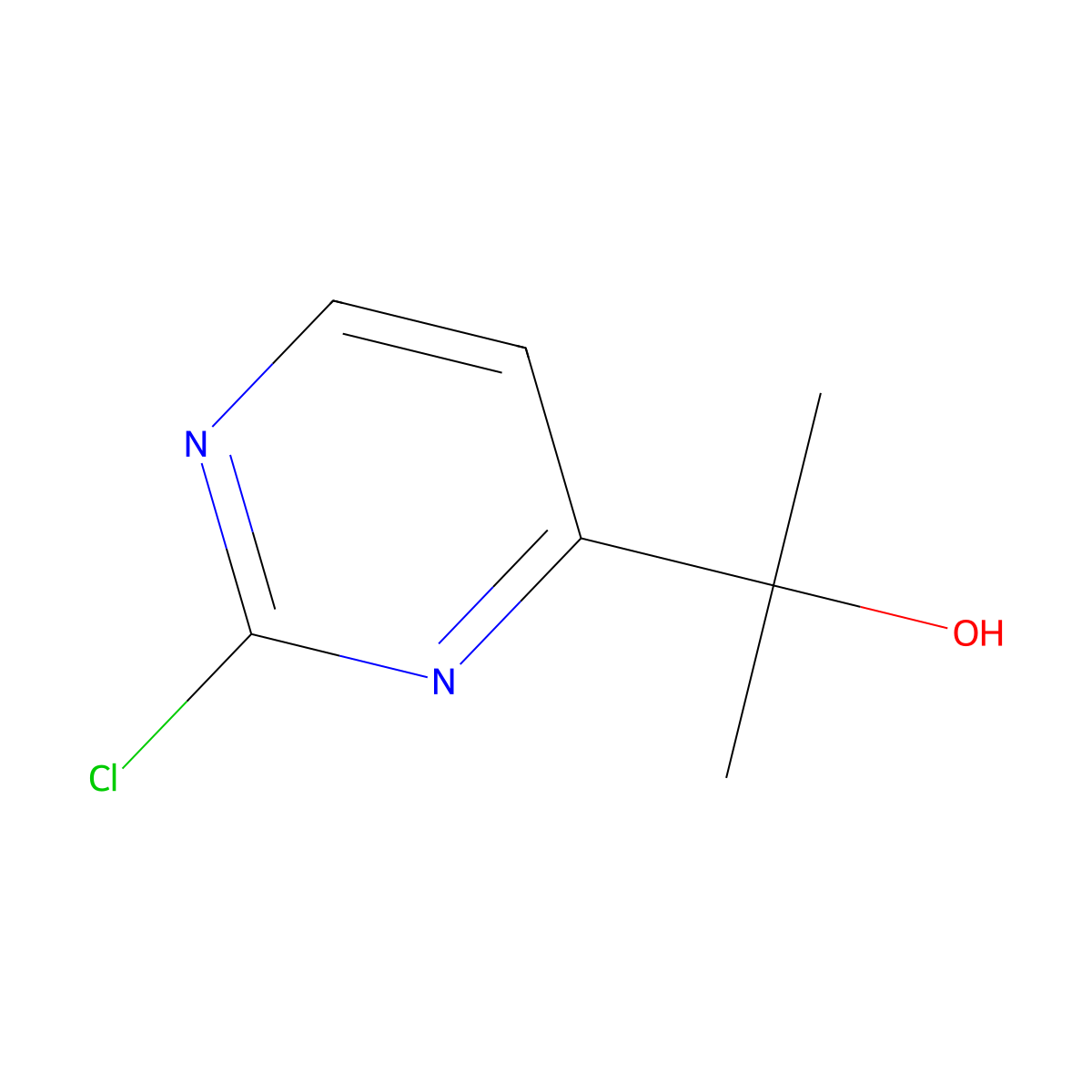 2-(2-Chloropyrimidin-4-yl)propan-2-ol molecular structure, CAS 1312535-77-5