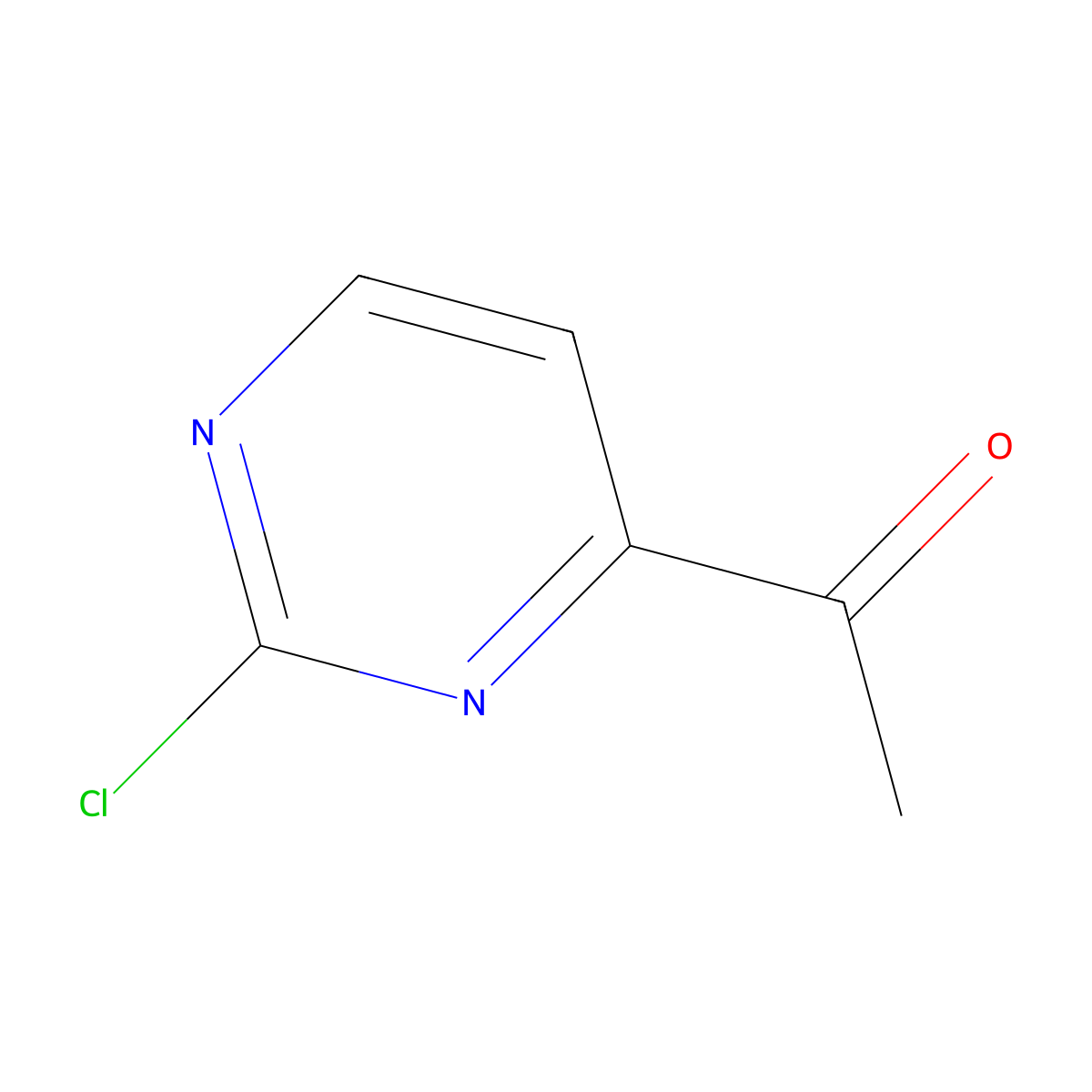 1-(2-Chloropyrimidin-4-yl)ethanone molecular structure, CAS 1312535-78-6