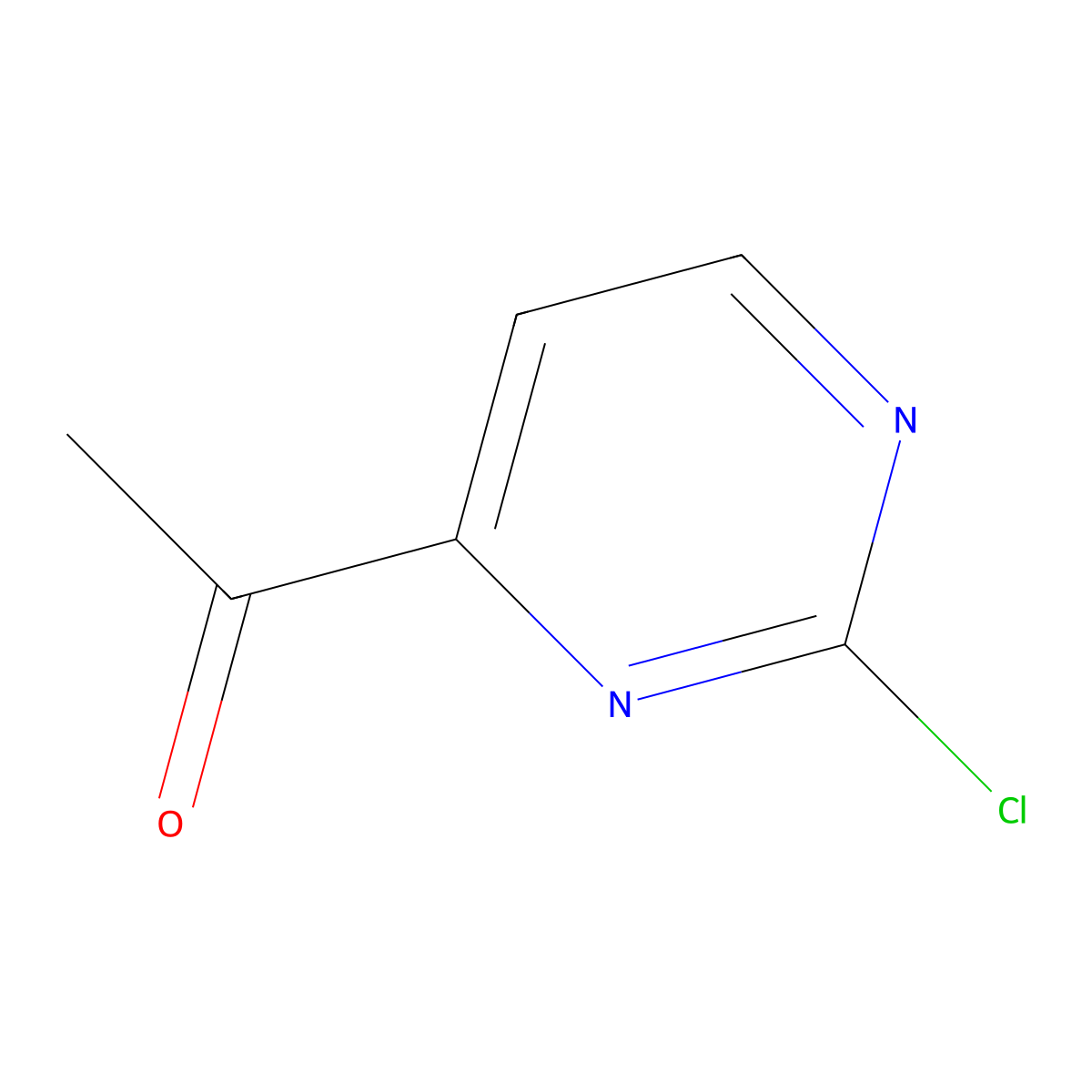 1-(2-Chloropyrimidin-4-yl)ethanone molecular structure, CAS 1312535-78-6