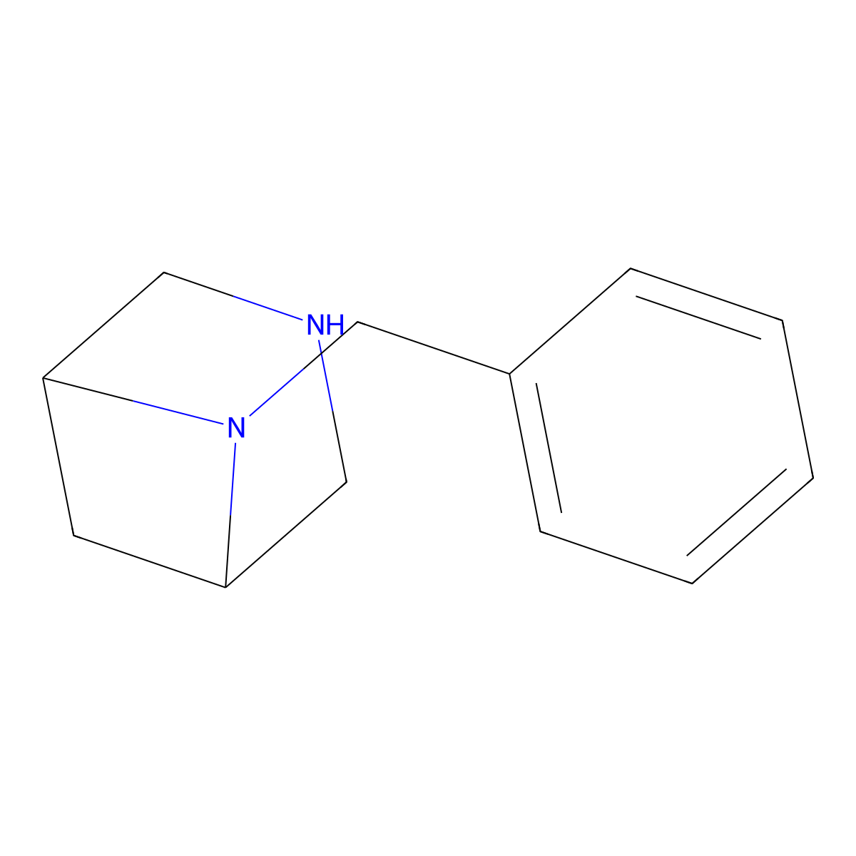 6-Benzyl-3,6-diazabicyclo[3.1.1]heptane molecular structure, CAS 1312555-06-8