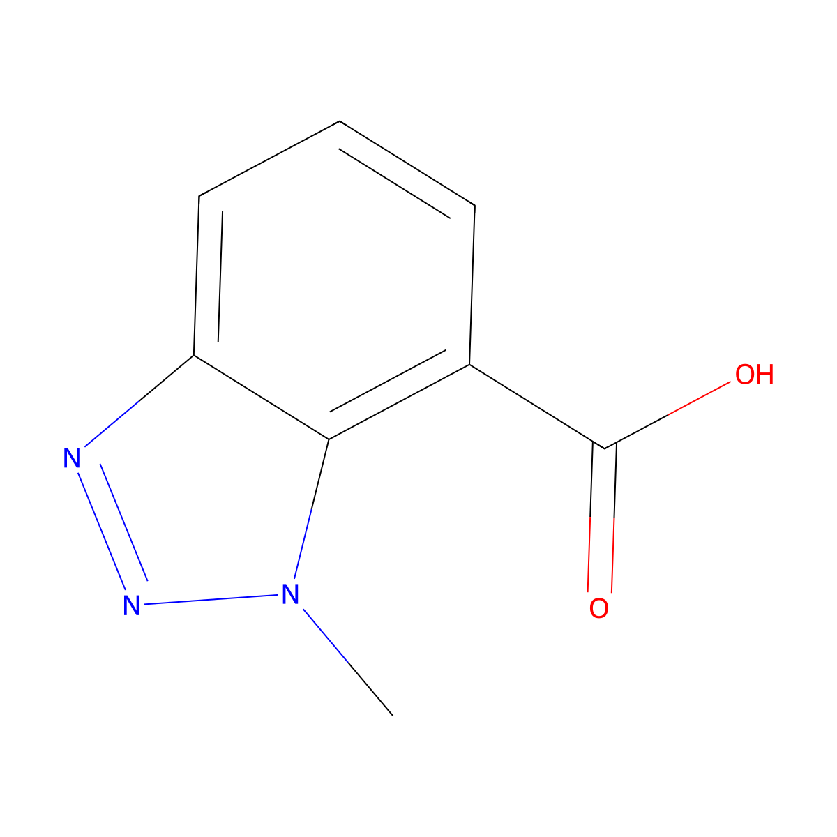 1-Methyl-1H-benzotriazole-7-carboxylic acid molecular structure, CAS 1312556-57-2