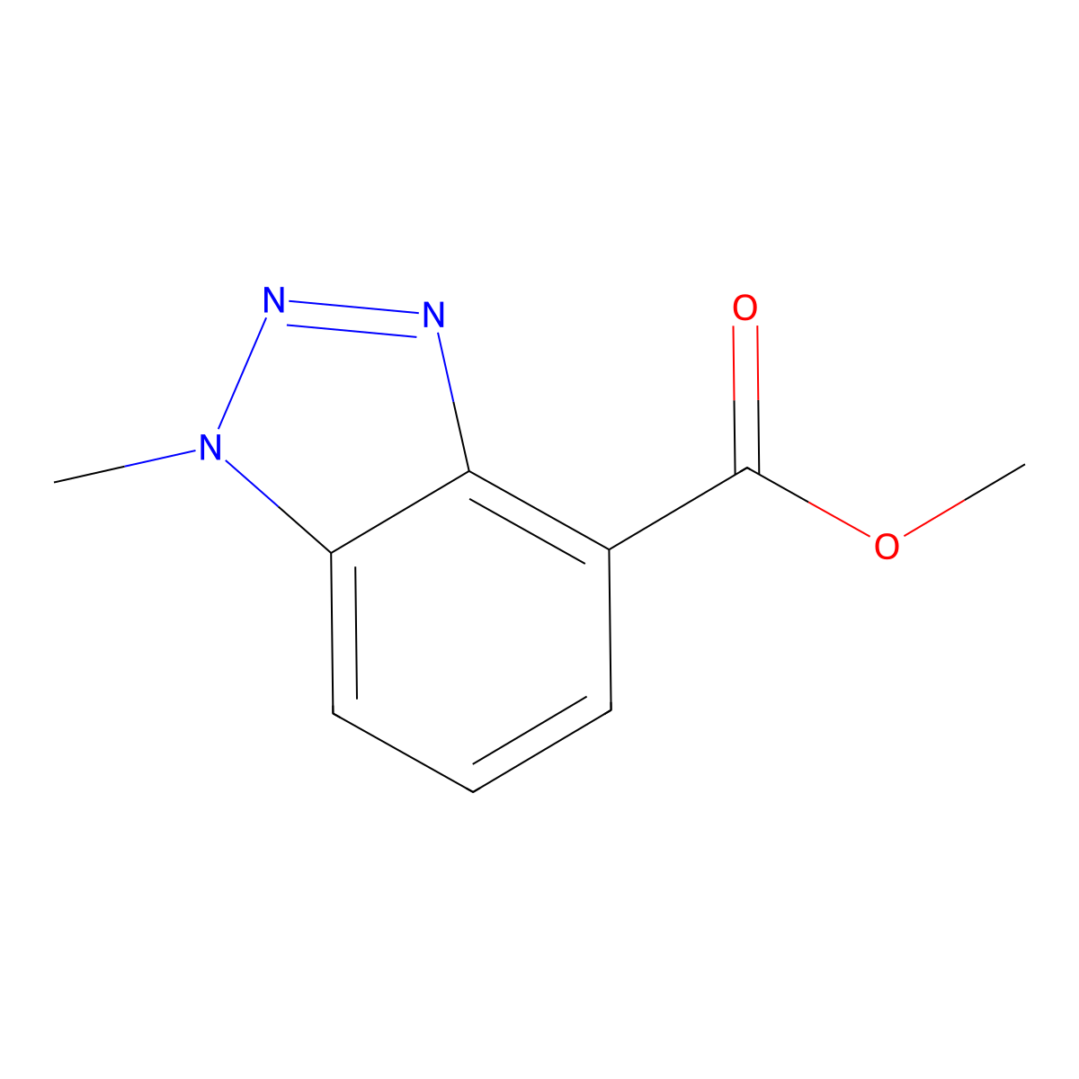 Methyl 1-methyl-1H-benzo[d][1,2,3]triazole-4-carboxylate molecular structure, CAS 1312556-59-4