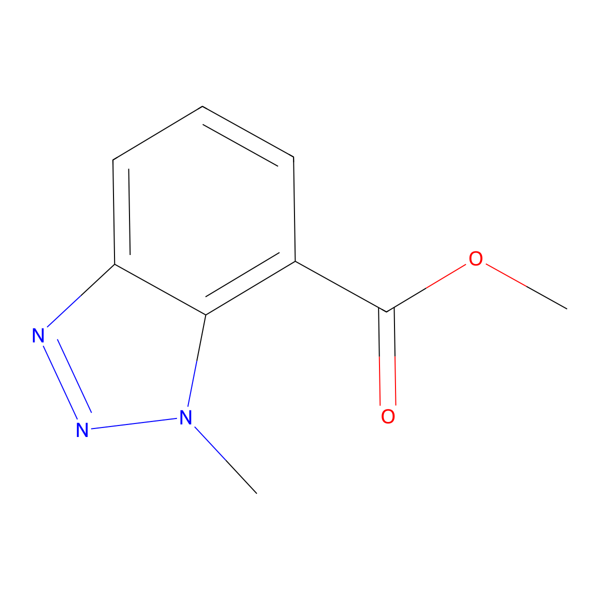 Methyl 1-methyl-1H-benzo[d][1,2,3]triazole-7-carboxylate molecular structure, CAS 1312556-63-0