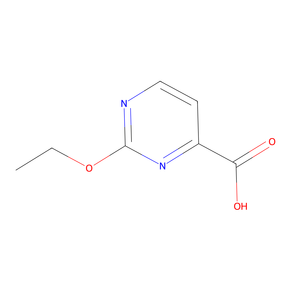 2-Ethoxypyrimidine-4-carboxylic acid molecular structure, CAS 1312556-74-3