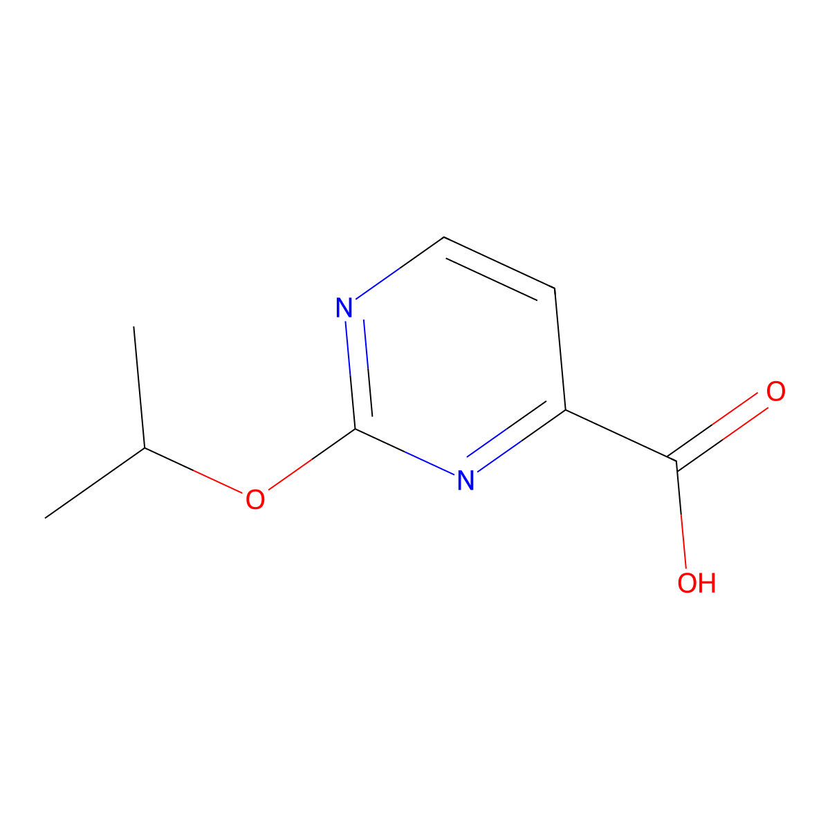 2-Isopropoxypyrimidine-4-carboxylic acid molecular structure, CAS 1312556-75-4