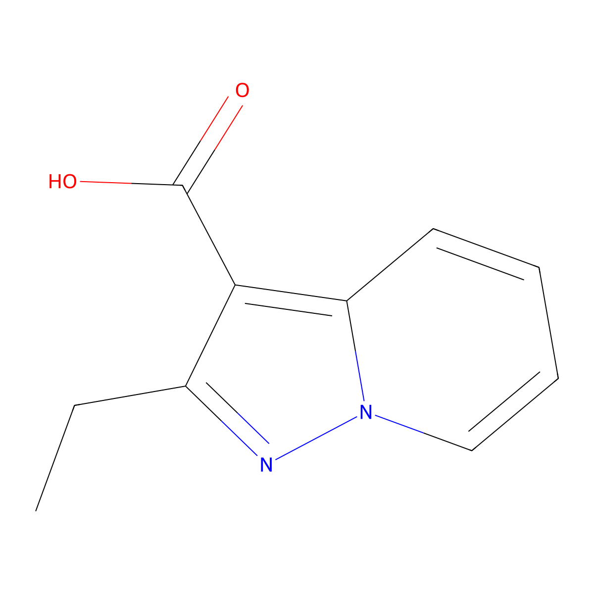 2-Ethylpyrazolo[1,5-a]pyridine-3-carboxylic acid molecular structure, CAS 1312585-82-2