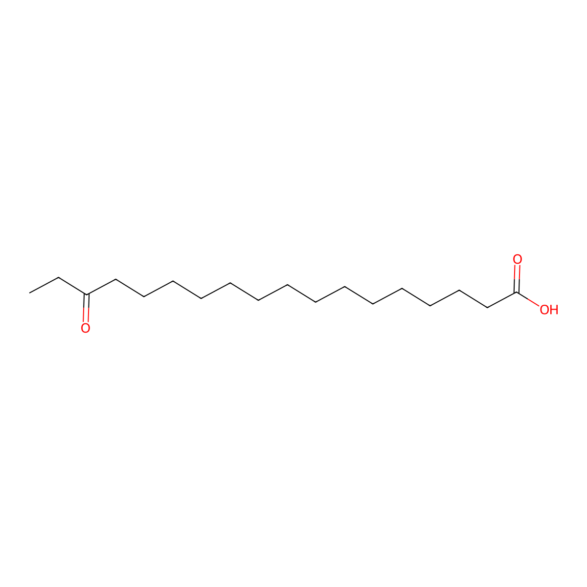 16-Ketostearic acid molecular structure, CAS 13126-28-8