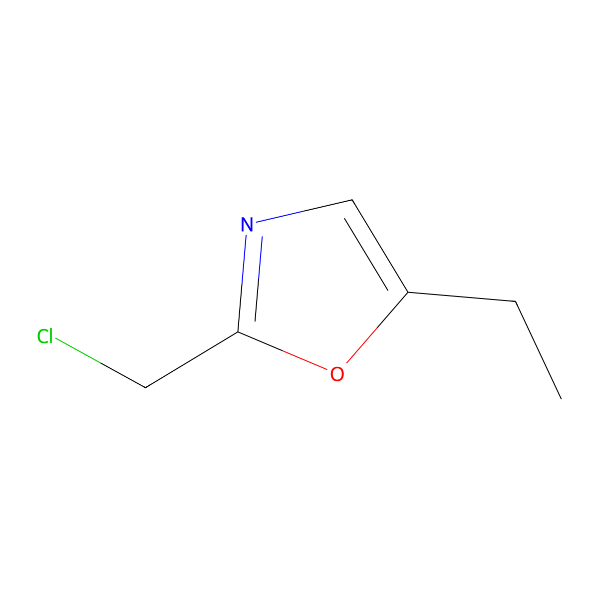 2-(Chloromethyl)-5-ethyl-1,3-oxazole molecular structure, CAS 1312601-07-2