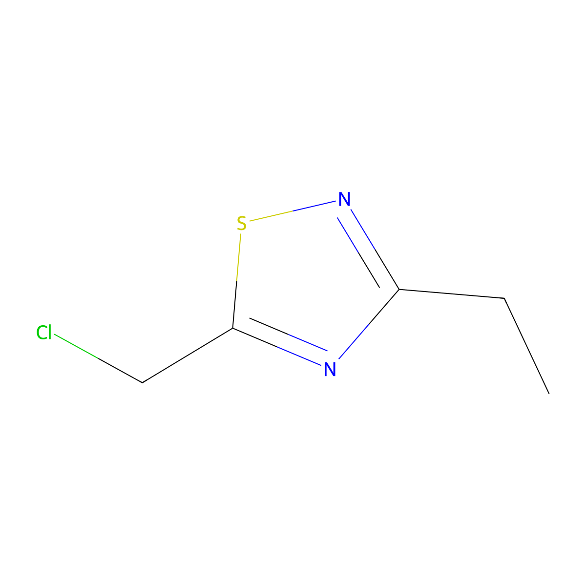 5-(Chloromethyl)-3-ethyl-1,2,4-thiadiazole molecular structure, CAS 1312601-20-9