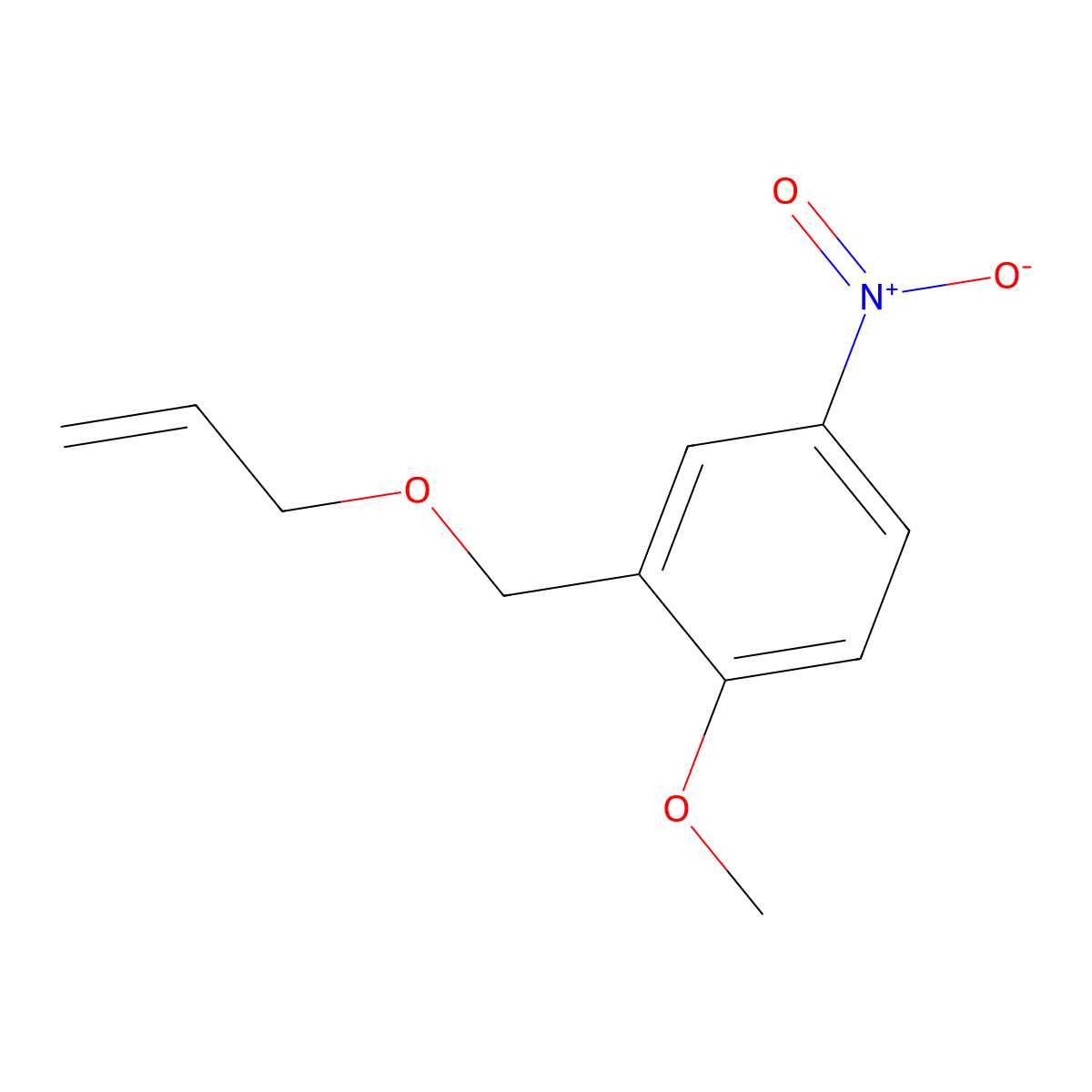 2-((Allyloxy)methyl)-1-methoxy-4-nitrobenzene molecular structure, CAS 1312603-37-4