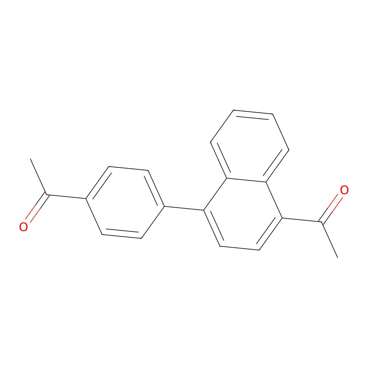 1-[4-(4-Acetyl-1-naphthalenyl)phenyl]ethanone molecular structure, CAS 1312609-63-4