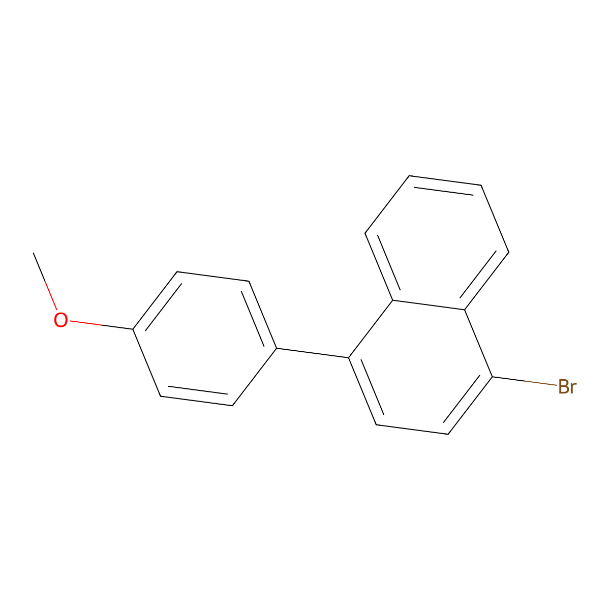 1-Bromo-4-(4-methoxyphenyl)naphthalene molecular structure, CAS 1312609-72-5