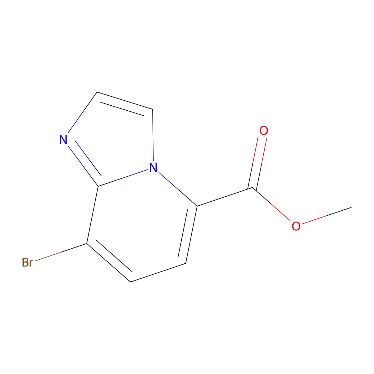 Methyl 8-bromoimidazo[1,2-A]pyridine-5-carboxylate molecular structure, CAS 1312697-72-5