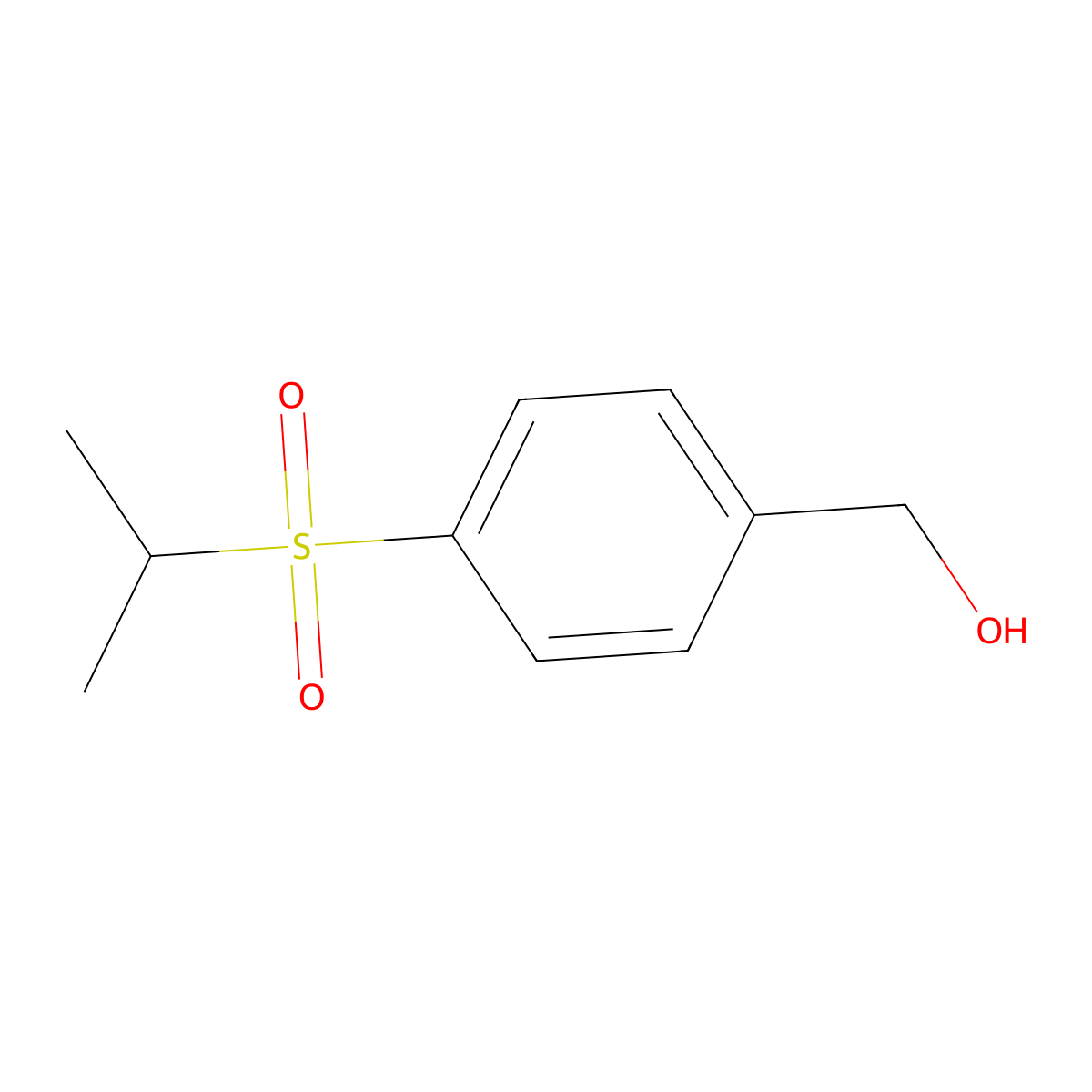 4-[(1-Methylethyl)sulfonyl]benzenemethanol molecular structure, CAS 1312697-83-8